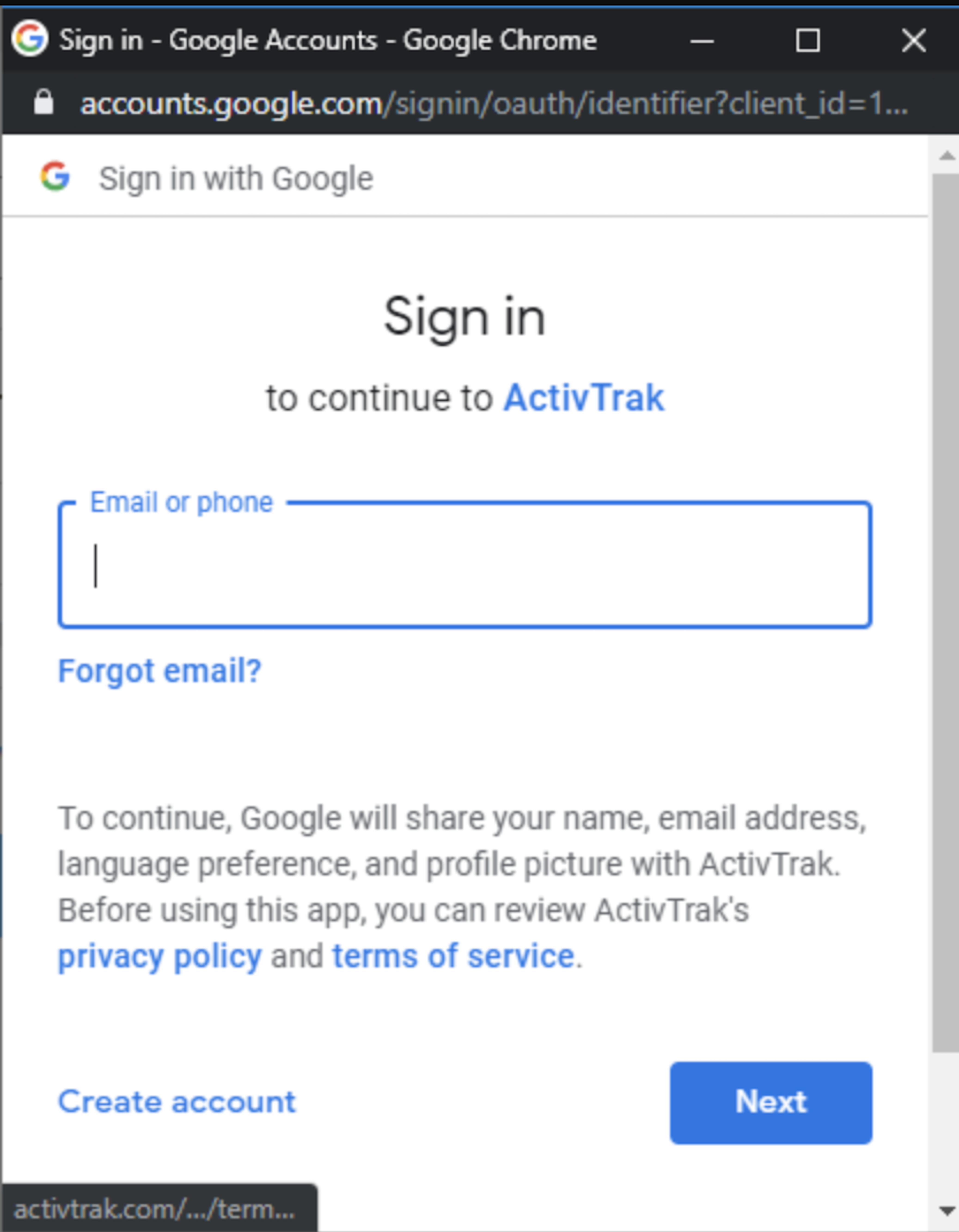 Setting up Google Authentication – ActivTrak Help Center